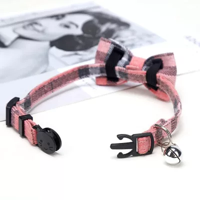 Collier de Noël pour chat à nœud écossais – image 3