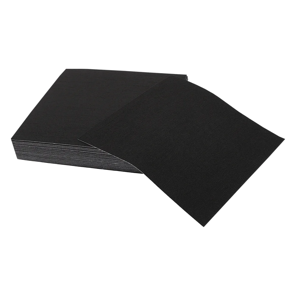 Dalles de sol carrées noires, 20 pièces
