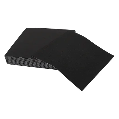Dalles de sol carrées noires, 20 pièces