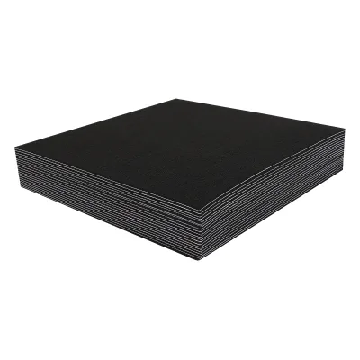 Dalles de sol carrées noires, 20 pièces – image 3
