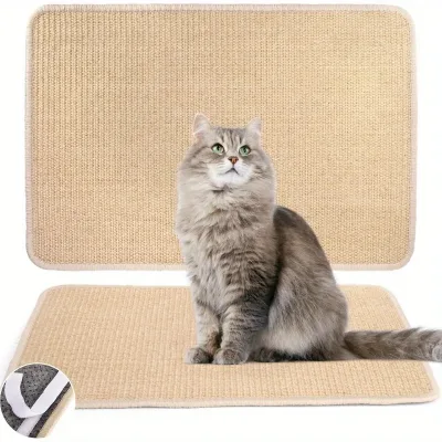 Lot de 2 tapis à gratter pour chat en sisal