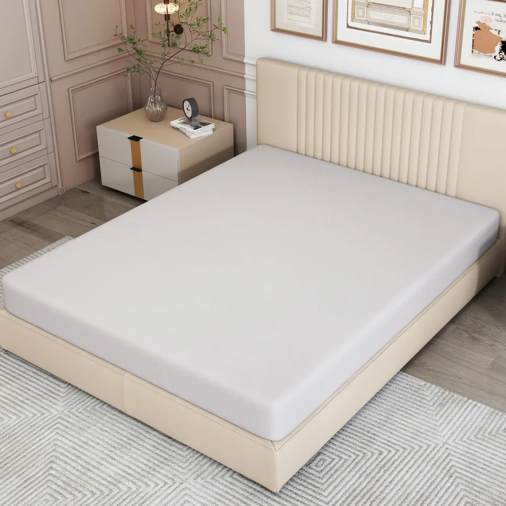 Matelas en mousse blanc 140 × 200 cm, dureté H3