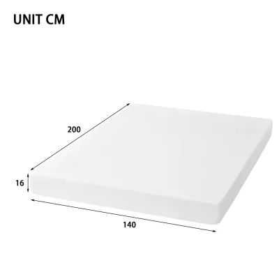 Matelas en mousse blanc 140 × 200 cm, dureté H3 – image 3