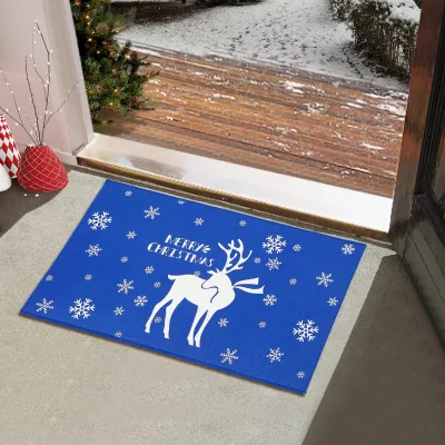 Paillasson de Noël rouge antidérapant 50 × 80 cm – image 2