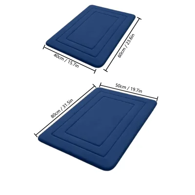 Tapis absorbant en flanelle épaisse, uni – image 2